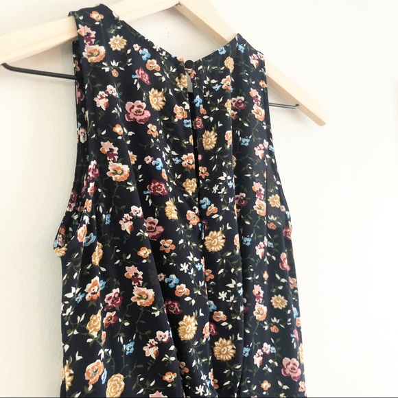 J. Crew Mercantile Floral Ruffle Hem Dress Size 00 - Picture 6 of 13